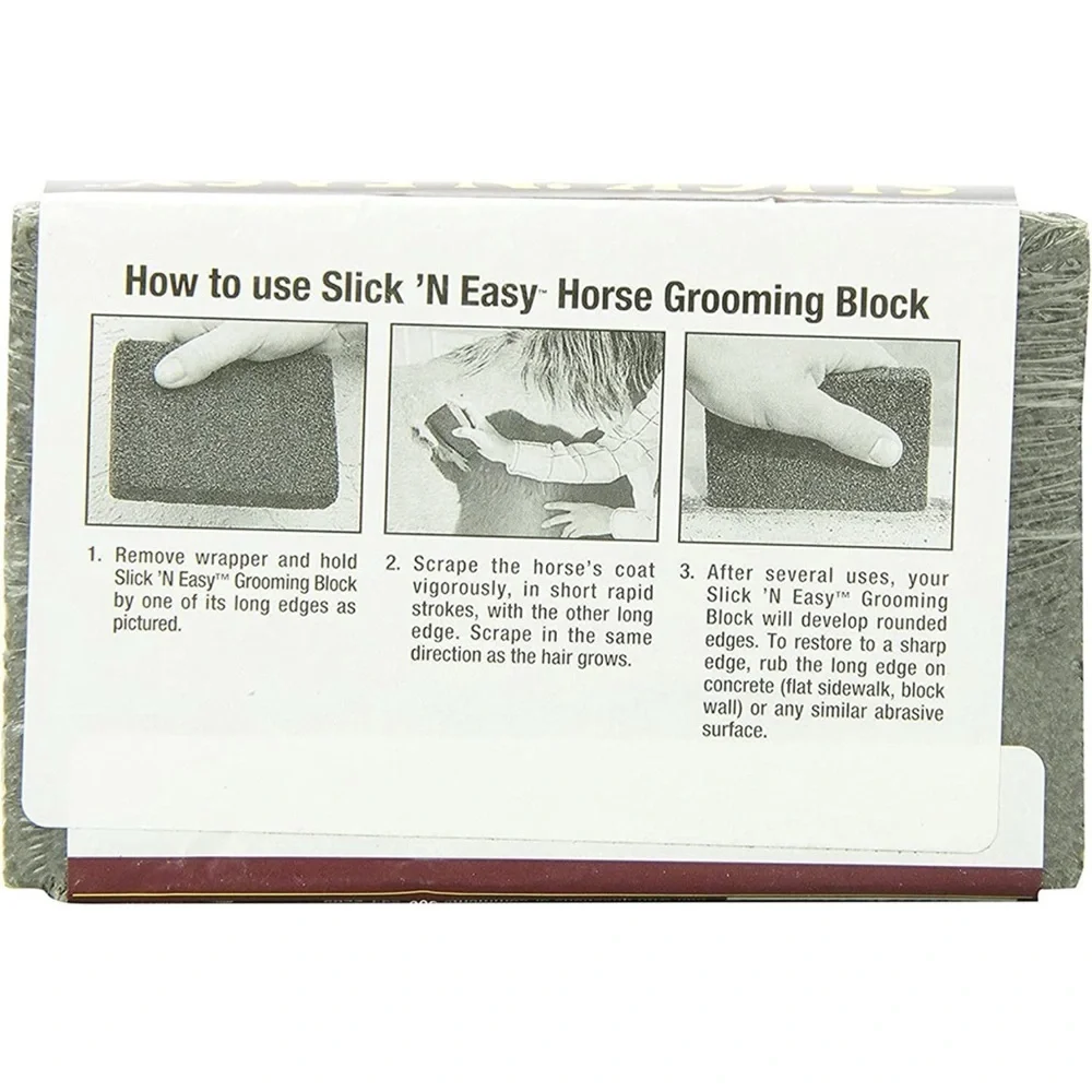 Slick n easy horse grooming block